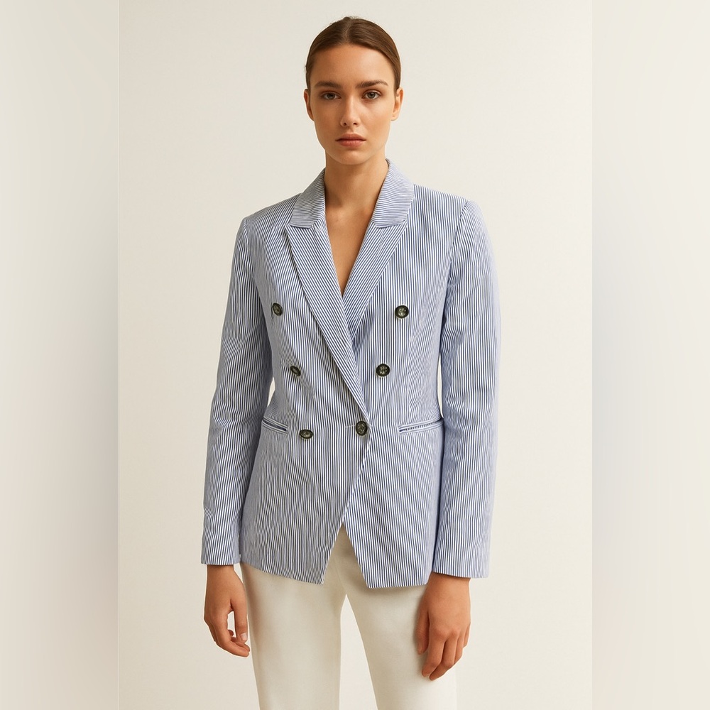 AUTRES FILLES striped nautical blazer